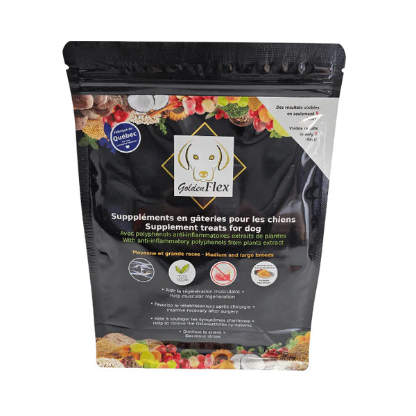 Goldenflex, gâteries thérapeutiques anti-inflammatoires saveur de pomme 325 g
