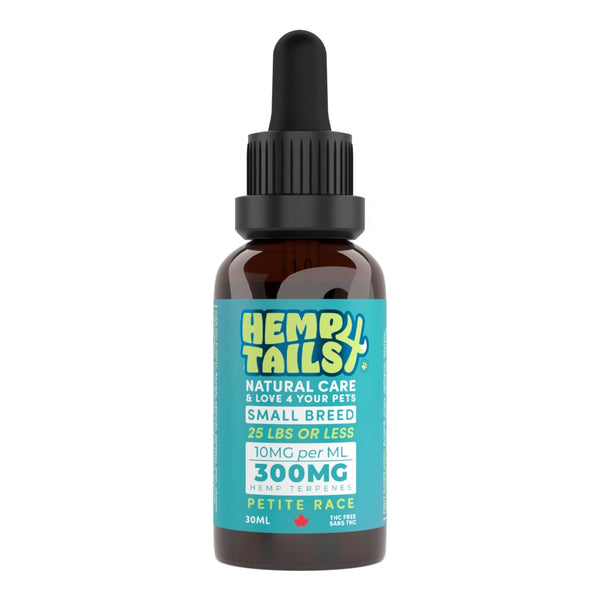 Huile de chanvre pour chien de petite race 300 mg 30 ml