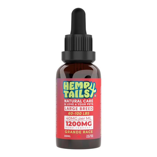 Huile de chanvre pour chien de grande race 1200mg 30 ml