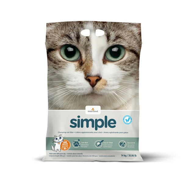 Litière Simple agglomérante non parfumée 14 kg