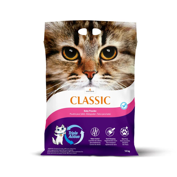 Litière classic agglomérante poudre de bébé 14 kg