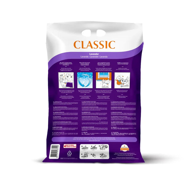 Litière classic agglomérante lavande 14 kg - Animatout