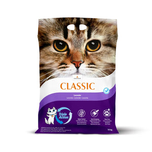 Litière classic agglomérante lavande 14 kg - Animatout
