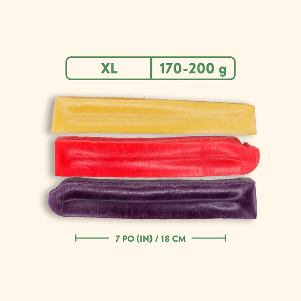 Gâterie de fromage à mâcher pour chiens - saveur assortie - Emballage de 3