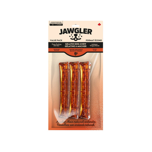 Gâterie pour chien - Gélatine à mâcher - bacon & érable paquet de 3 unités
