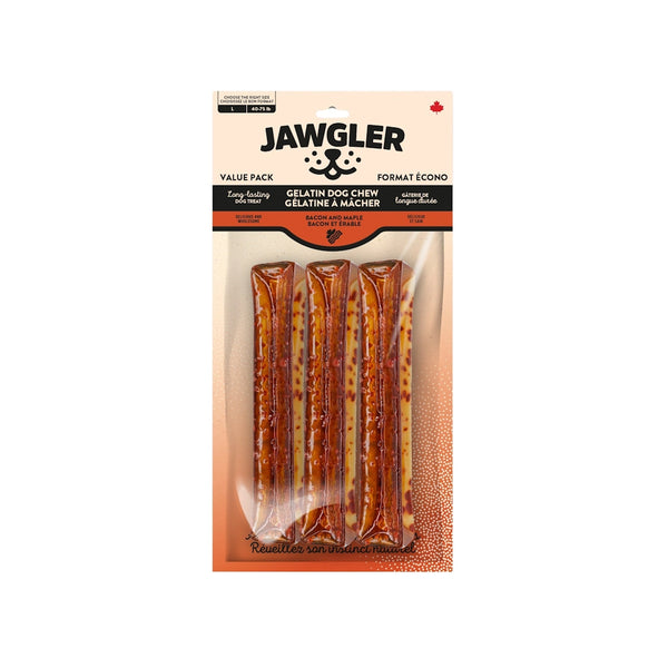 Gâterie pour chien - Gélatine à mâcher - bacon & érable paquet de 3 unités