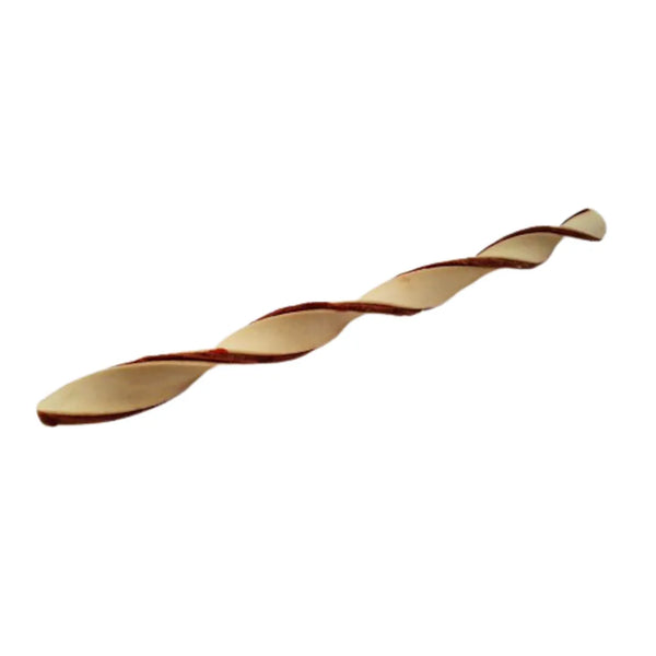 Os de cuir pour chien - duo twists blanc/bacon