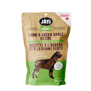Jay's Gourmet, gâteries pour chien, agneau et pomme verte - Animatout