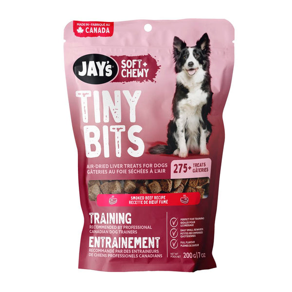 Jay's Tiny Bits, gâteries d'entraînement pour chien, boeuf fumé
