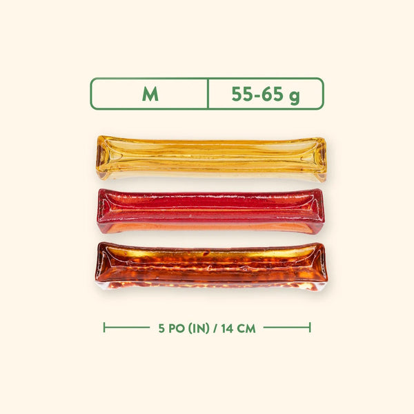 Gâterie pour chien - Gélatine à Mâcher - saveurs assorties paquet de 3 unités