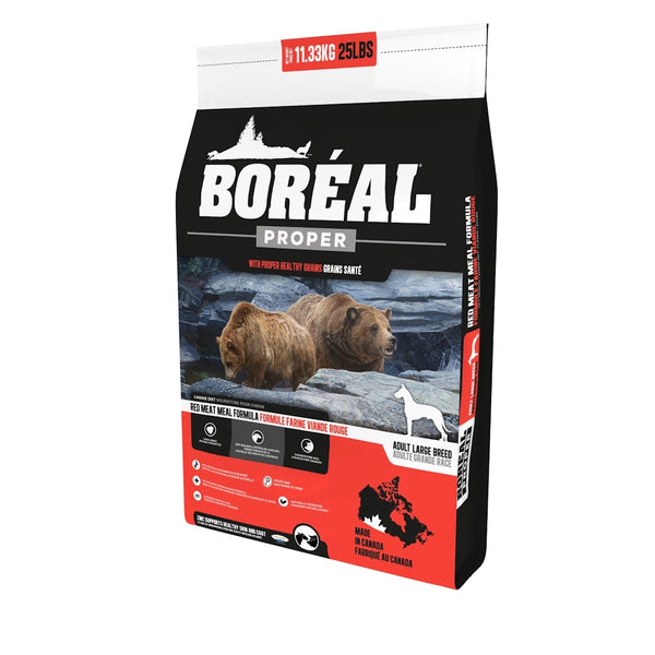 Nourriture pour chien de grande race Proper,  grains santé, viande rouge 11,33 kg