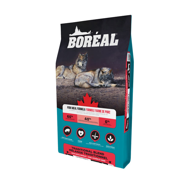 Nourriture pour chien MÉL. TRAD., grains santé, porc 11.35 kg