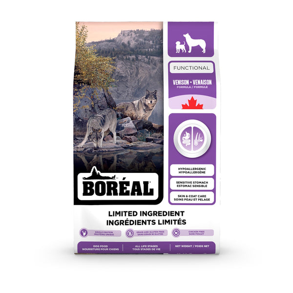 Nourriture à ingrédients limités pour chien Functional, venaison