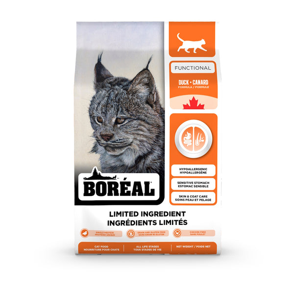 Nourriture à ingrédients limités pour chat Functional,  canard