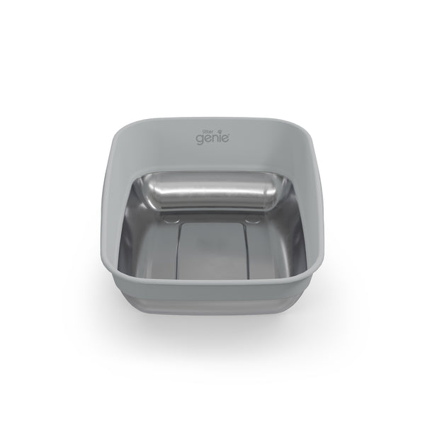 Bac à litière Litter Genie Platinum avec fond fait d'acier inoxydable