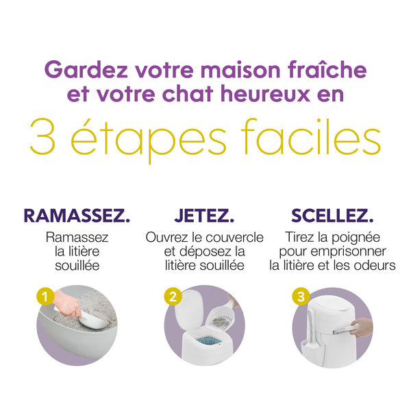 Poubelle à litière Litter Genie Design pour chat