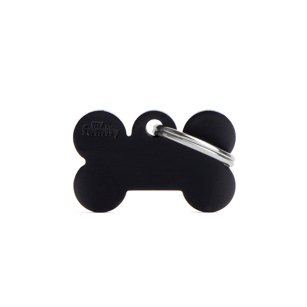 Médaille Basic Os Noir en Aluminium