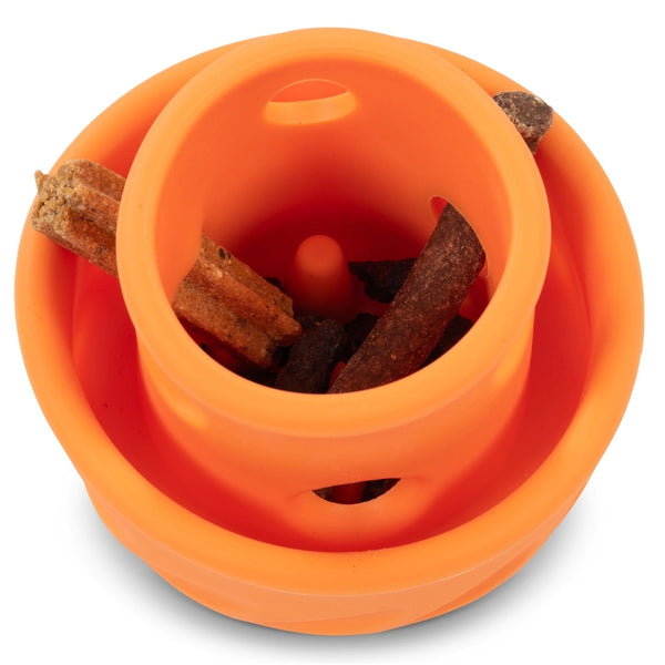 Jouet "Totally Pooched, puzzle'n play" jouet en caoutchouc pour chien - champignon 4"