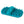 Brosse de toilettage à double face en silicone - bleue