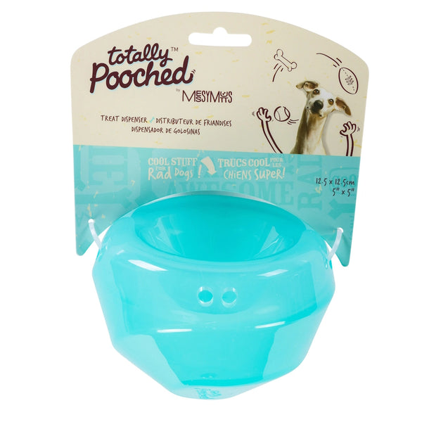 Jouet "Totally Pooched, stuff'n wobble ball" jouet interactif pour chien - 5" bleu
