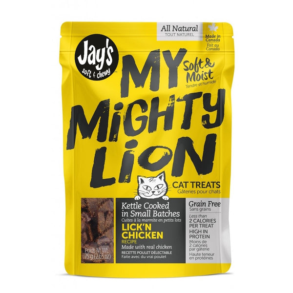 Jay's My Mighty Lion, gâteries pour chat, poulet 75 g