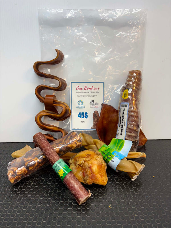 Sac Bonheur – Produits à gruger pour chiens de race moyenne