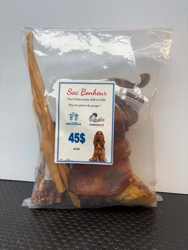 Sac Bonheur – Produits à gruger pour chiens de race moyenne