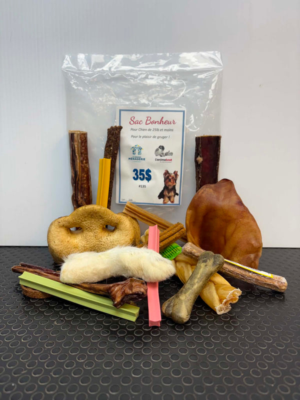 Sac Bonheur – Produits à gruger pour petits chiens