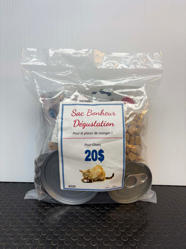 Sac bonheur - Dégustation pour chats