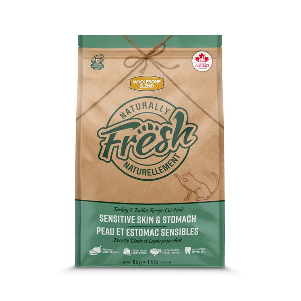 Nourriture pour chat, dinde/lapin estomac et peau sensibles