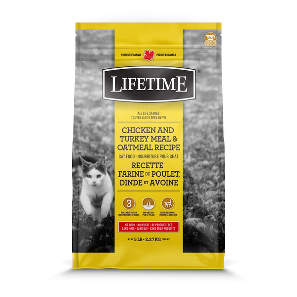 Nourriture pour chat, poulet/dinde/avoine