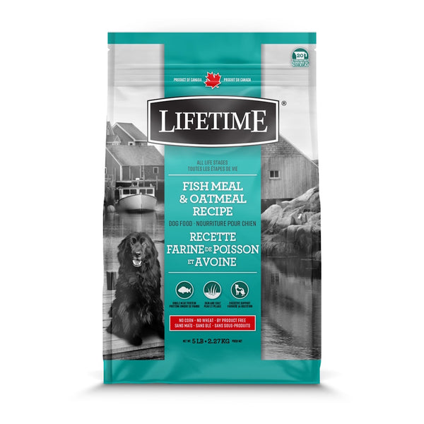 Nourriture pour chien, poisson/avoine