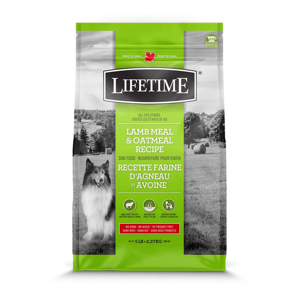 Nourriture pour chien, agneau/avoine