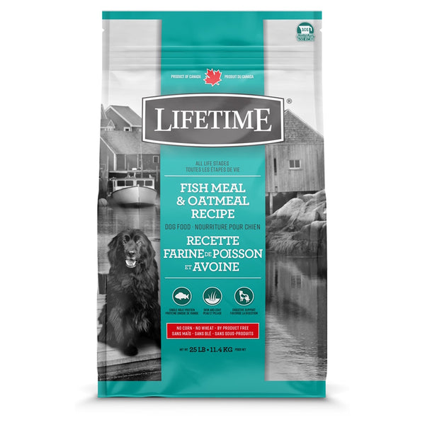 Nourriture pour chien, poisson/avoine