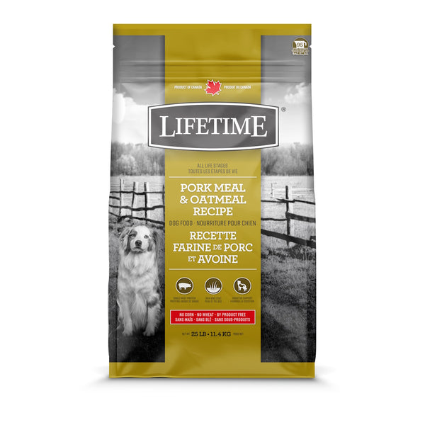 Nourriture pour chien, porc/avoine