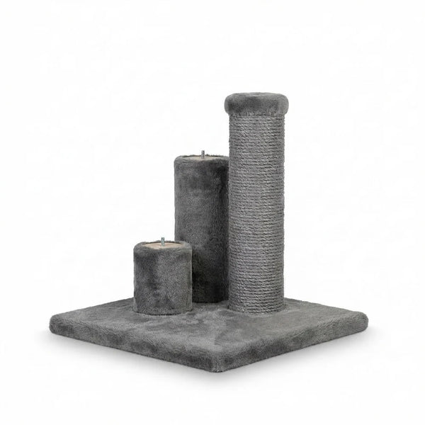 Griffoir pour chat Evolution 4 en 1 en corde de fique gris
