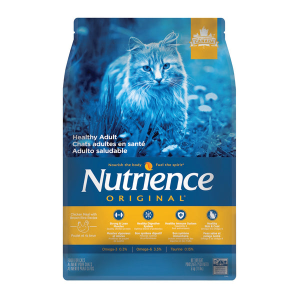 Nourriture pour chat gamme ORIGINAL Chats adultes en santé, Poulet avec riz brun