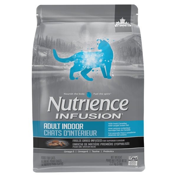 Nourriture pour chat gamme INFUSION Chats d’intérieur adultes, Poisson océanique