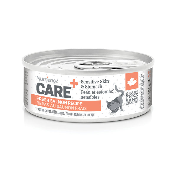 Pâté Nutrience Care, Peau et estomac sensibles pour chats, 156 g