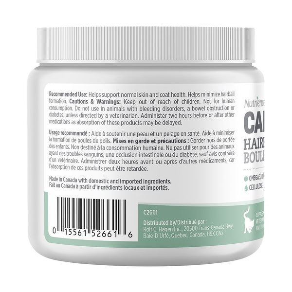 Suppléments Nutrience Care pour chats, Boules de poils, 180 g