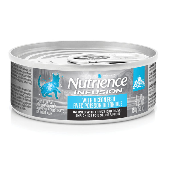 Pâté Nutrience Infusion pour chats, Poisson océanique, 156 g