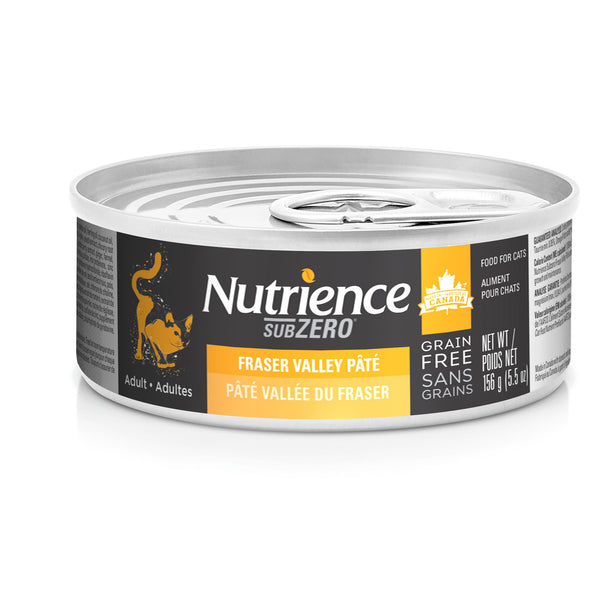 Pâté Nutrience SubZero pour chats, Vallée du Fraser, 156 g