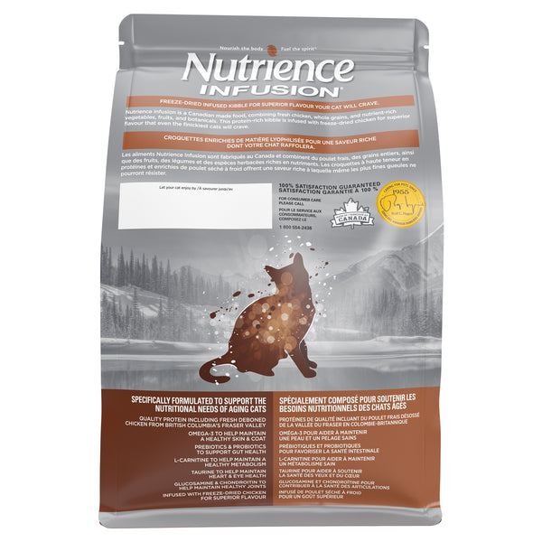 Nourriture Nutrience Infusion, Chats âgés en santé, Poulet