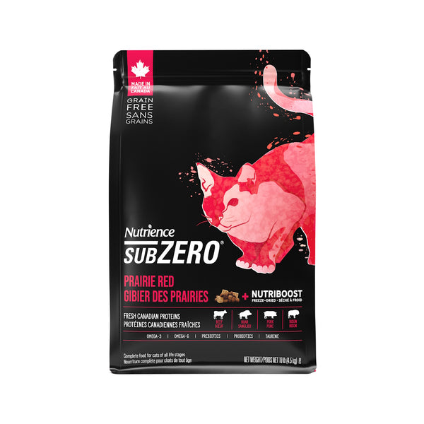 Nourriture Nutrience SubZero pour chats, Gibier des Prairies