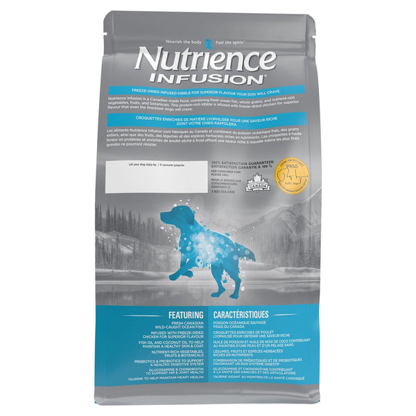 Nourriture Nutrience Infusion, Chiens adultes en santé, Poisson océanique