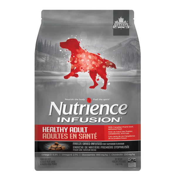 Nourriture Nutrience Infusion, Chiens adultes en santé, Bœuf