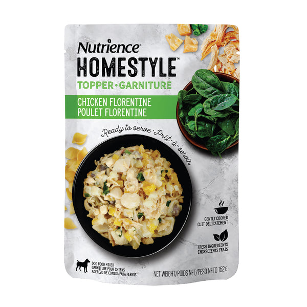Garnitures Nutrience Style maison pour chiens, Poulet florentine, 152 g