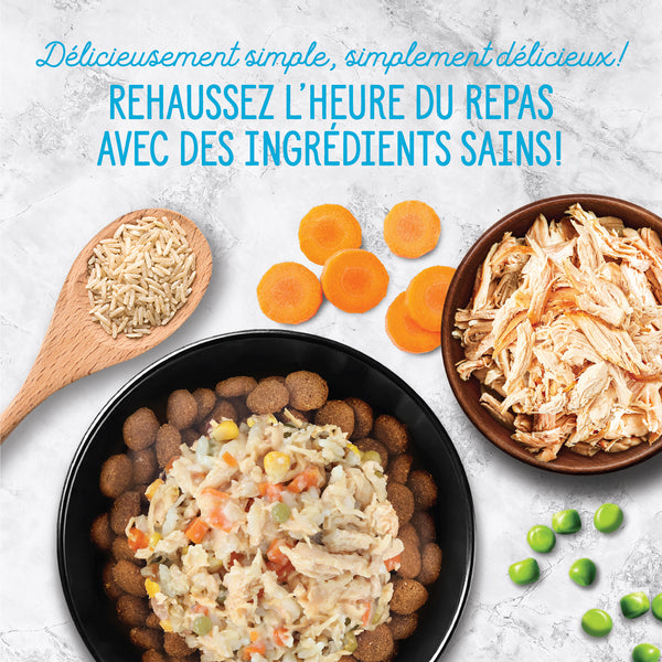 Garnitures Nutrience Style maison pour chiens, Poulet et riz, 152 g