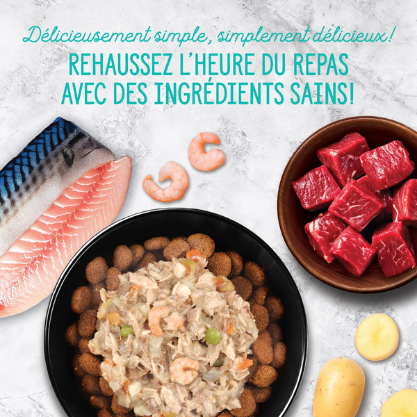 Garnitures Nutrience Style maison pour chiens, Terre et mer, 152 g