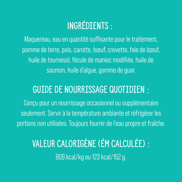 Garnitures Nutrience Style maison pour chiens, Terre et mer, 152 g